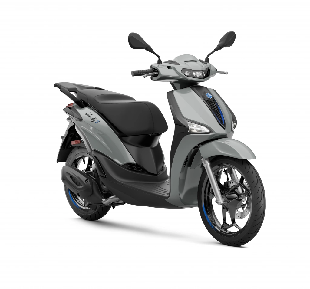 Piaggio Liberty S 125 MY2025 Grau Materia vorne rechts